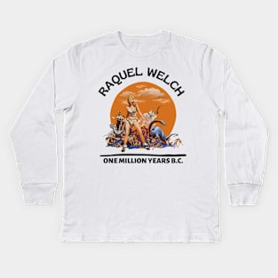 Raquel Welch One million years Kids Long Sleeve T-Shirt